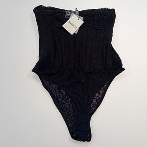 Bardot bodysuit women's size M Black